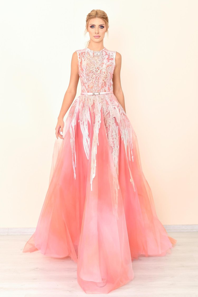 A-Line Sleeveless Gown