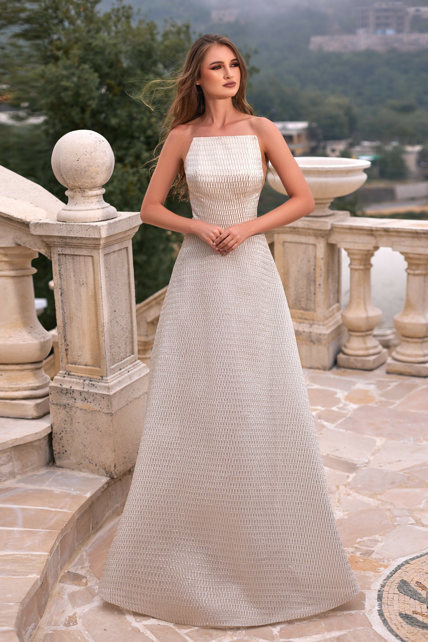 Golden Brocade Gown