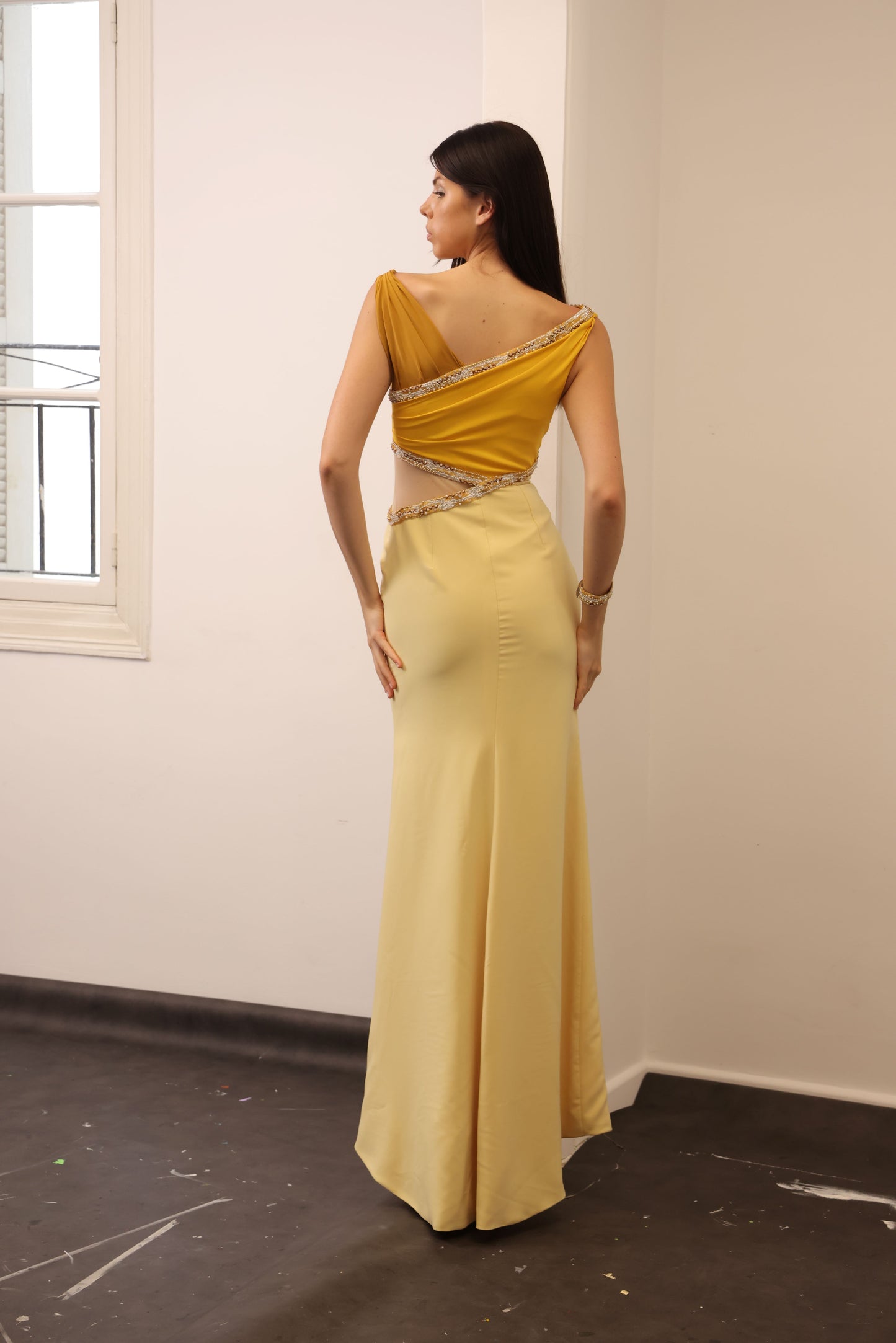 Three Tone Yellow Gown