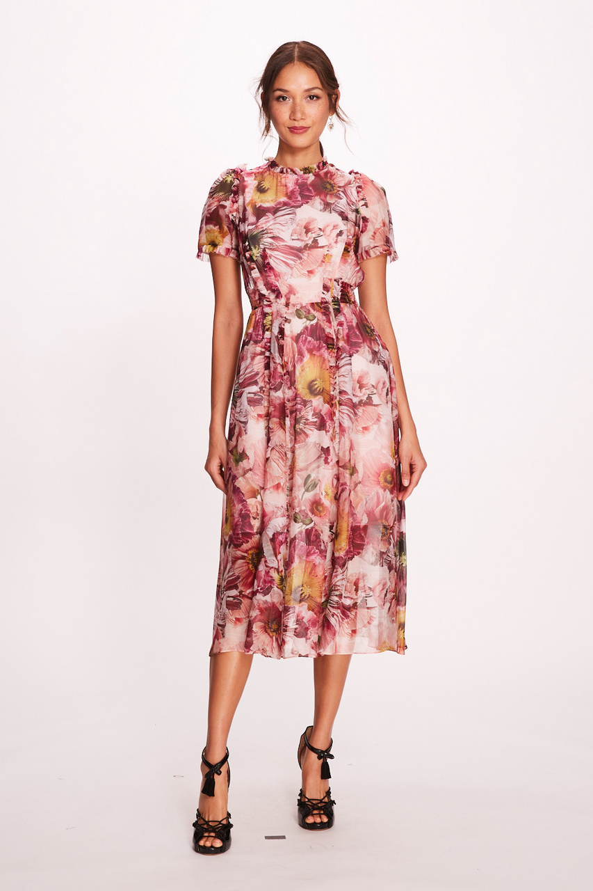 Silk Midi-Dress