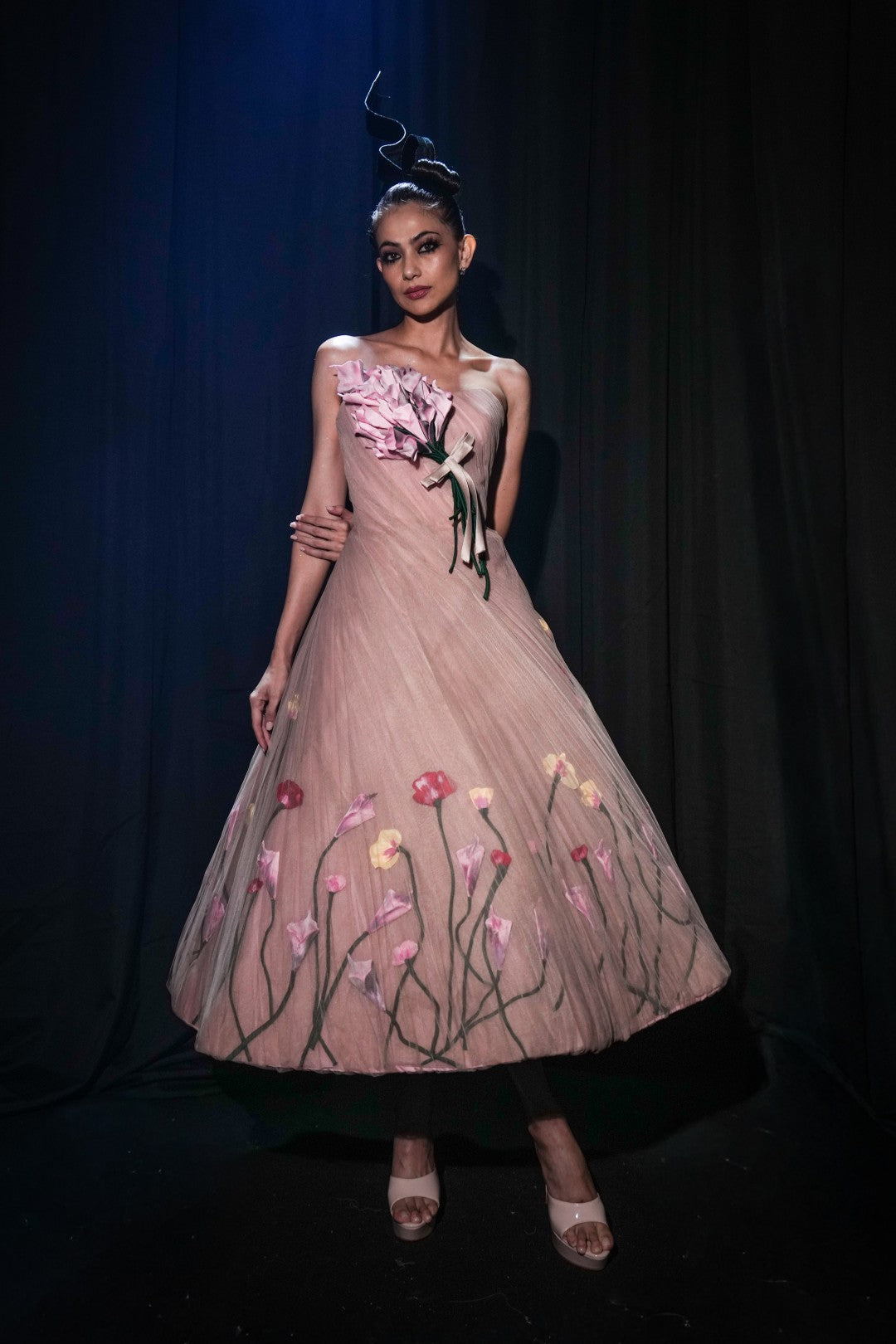 Strapless Midi Dress