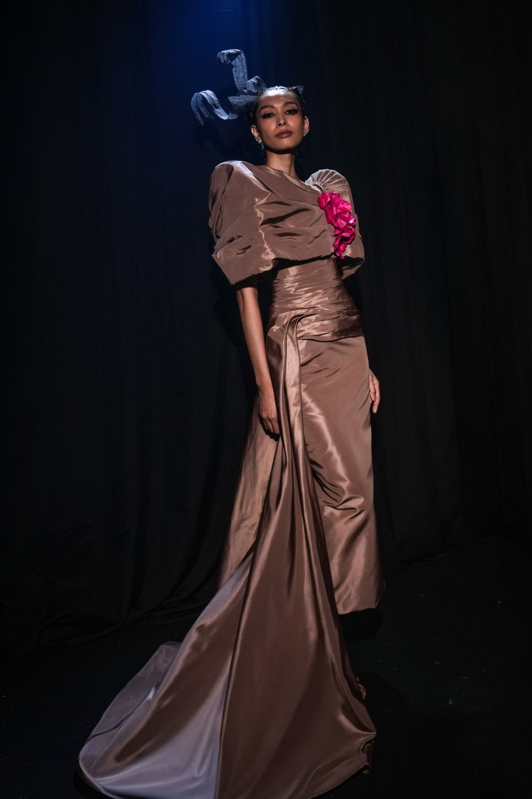 Short Sleeve Evening Dress