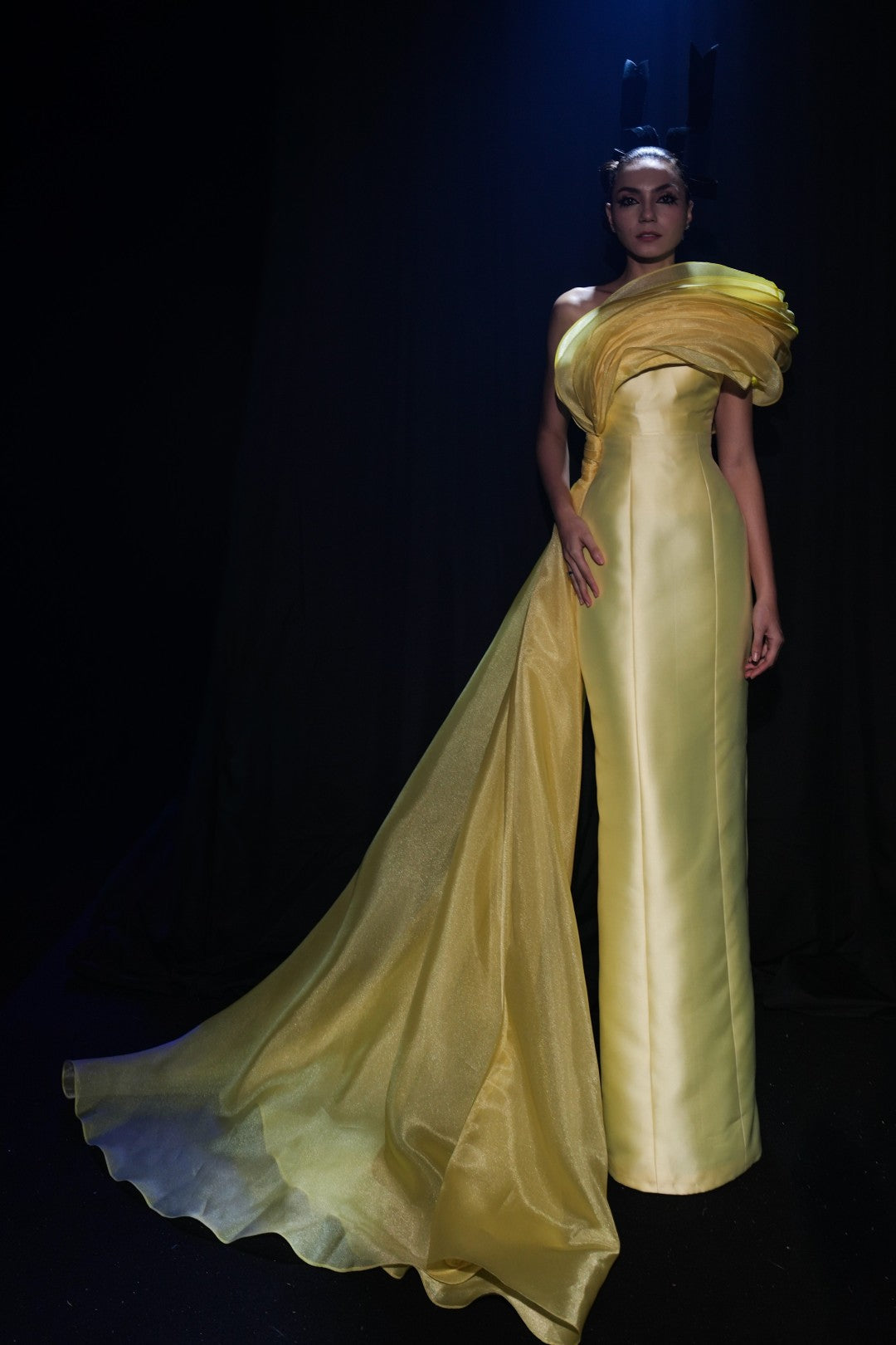 Asymmetric Evening Gown