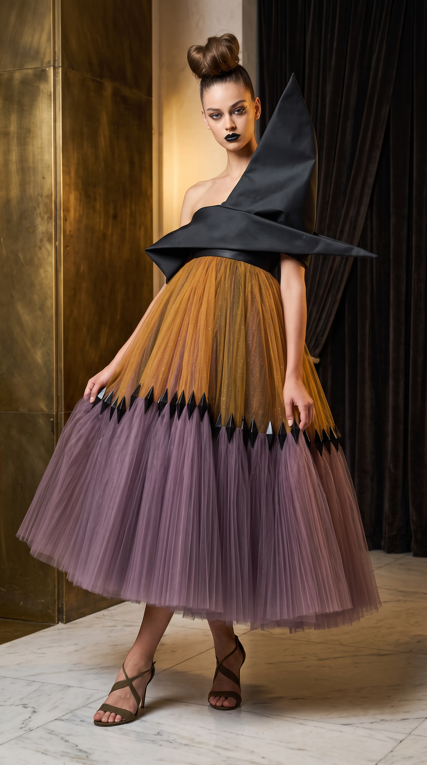 Asymmetric Midi Dress