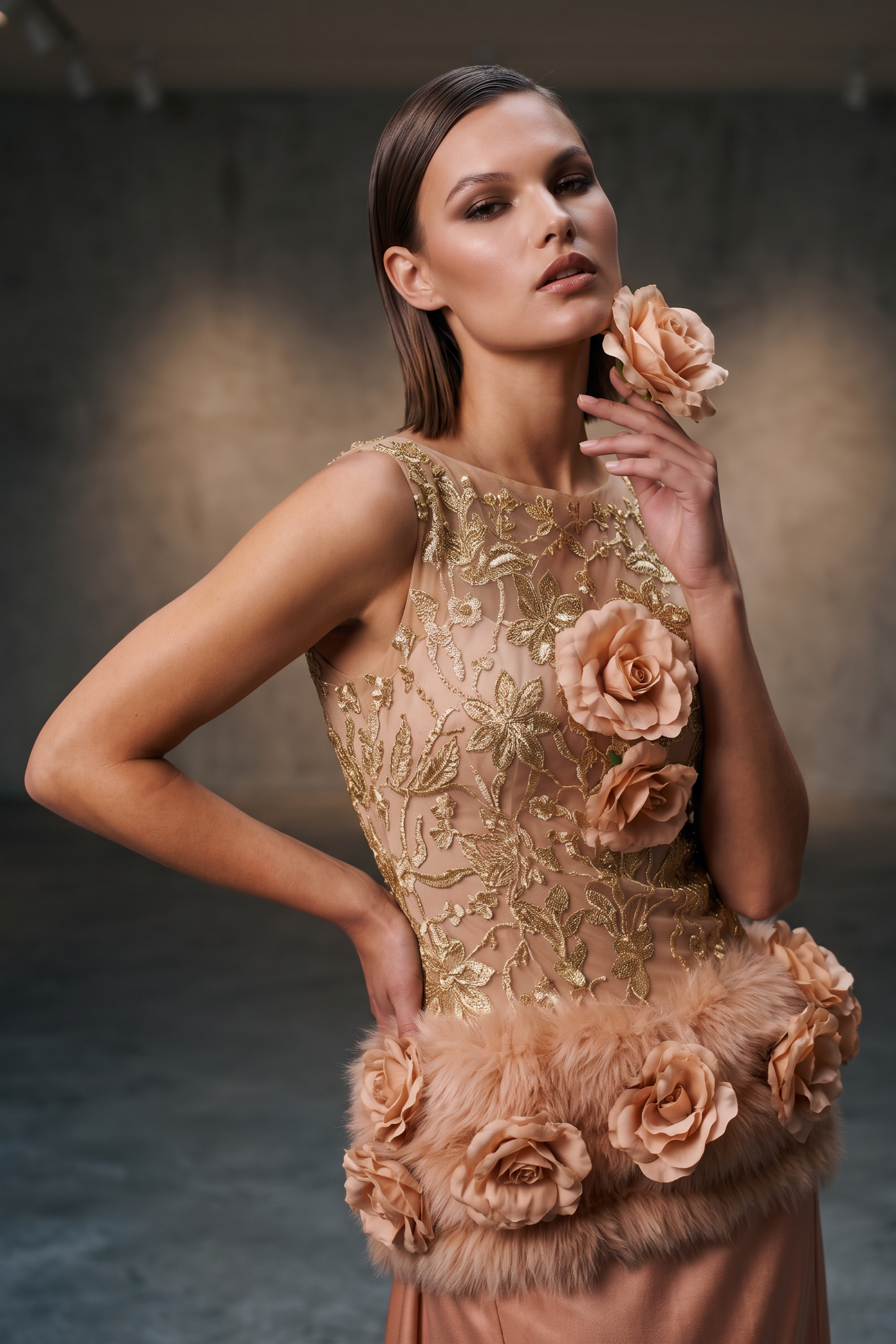 Sleeveless Evening Gown