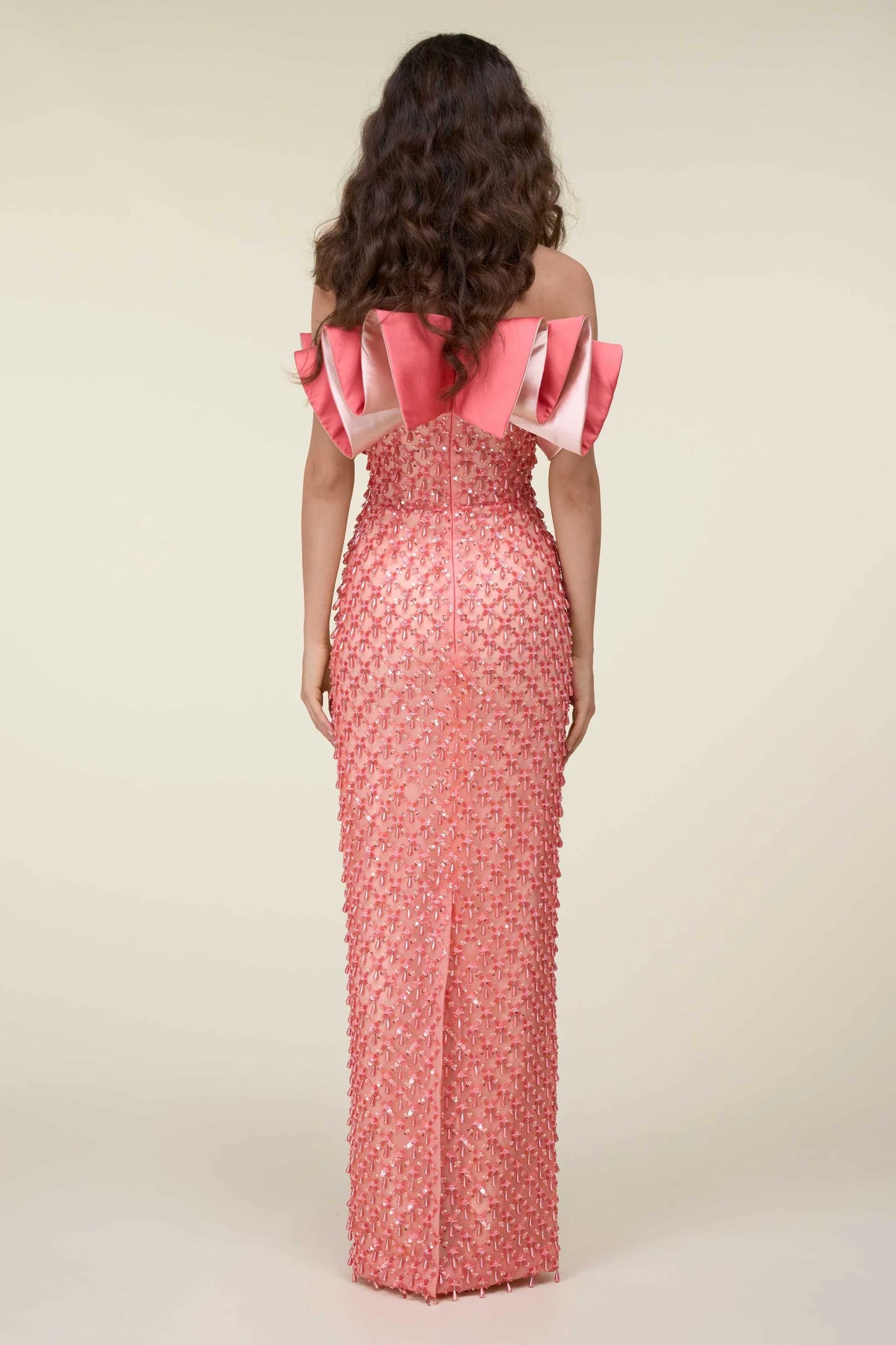 Off-Shoulder Beaded Dress