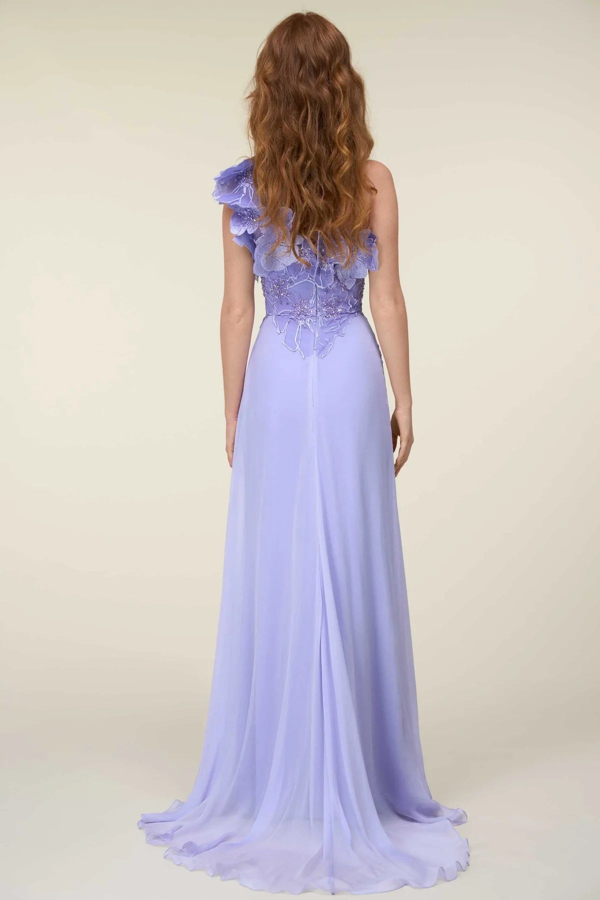 Sleeveless Floral Bodice Gown