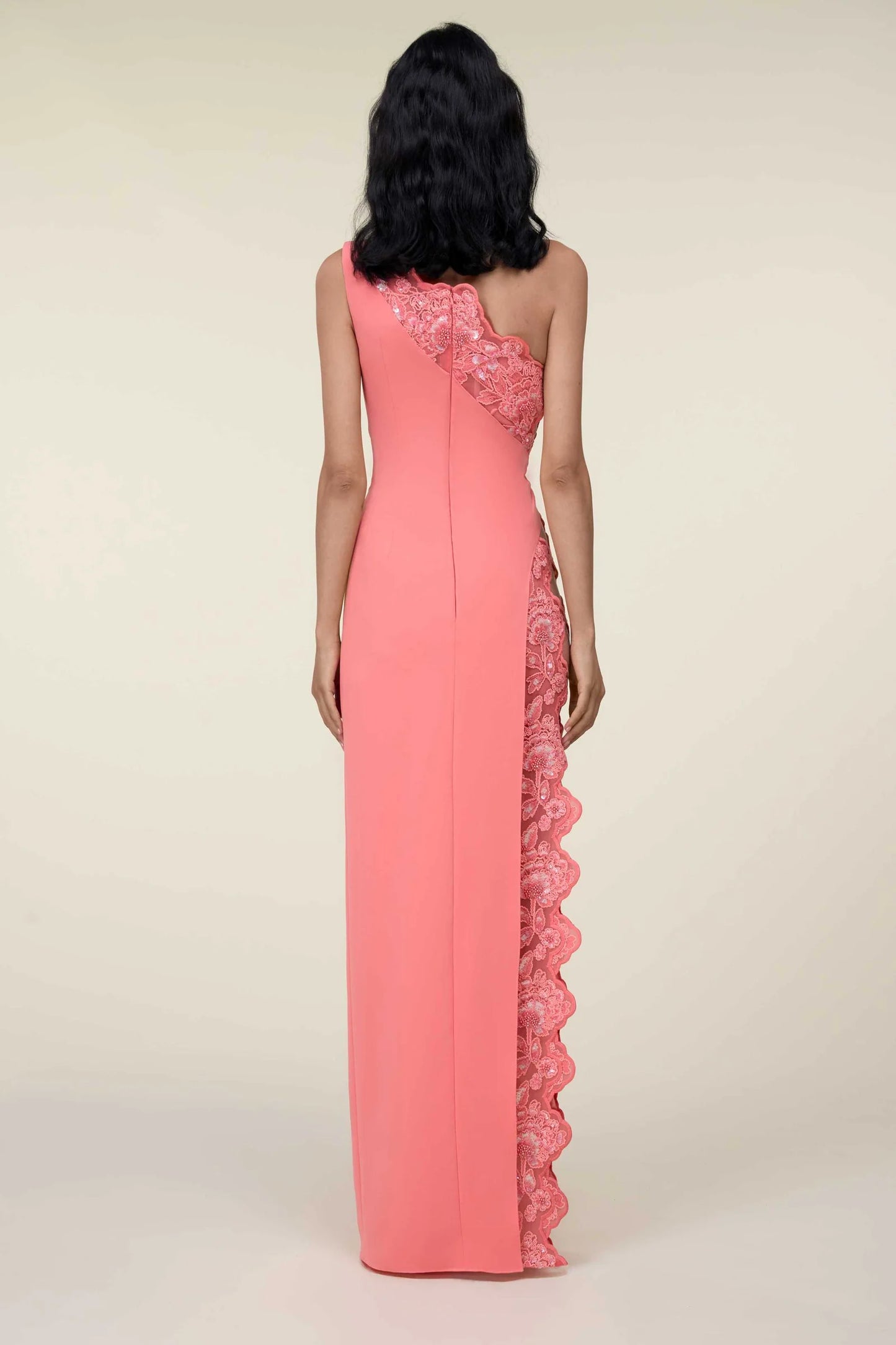 One-Shoulder Lace Dress