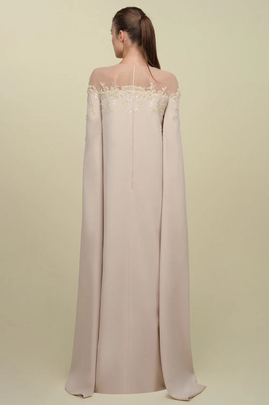 Floor Length Sleeve Gown