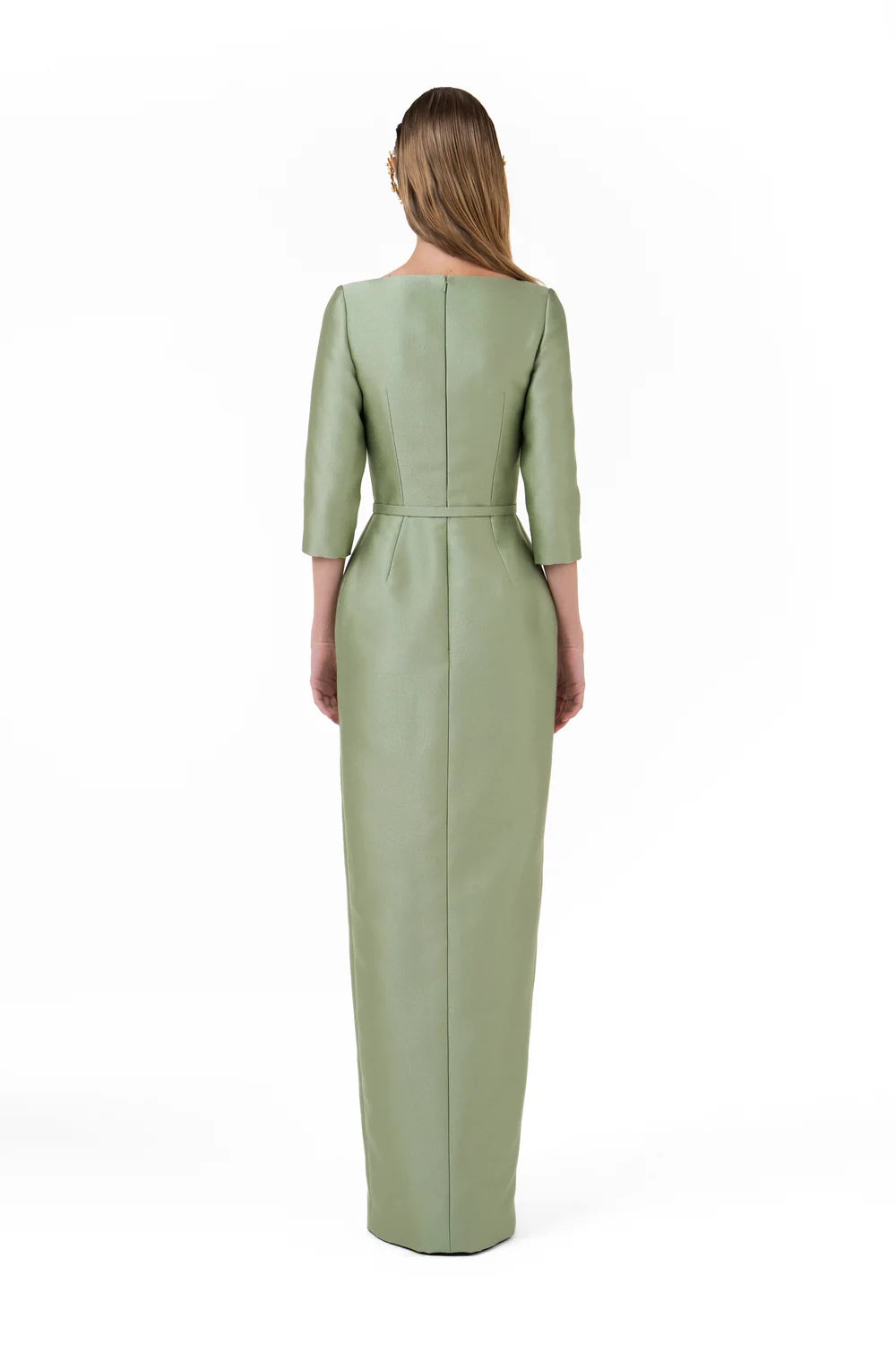 Long Sleeve Overlap Dress