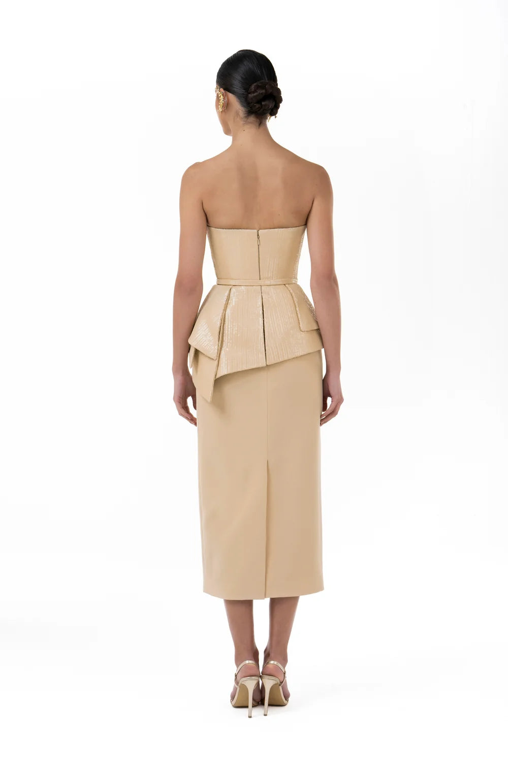 Strapless Midi Dress