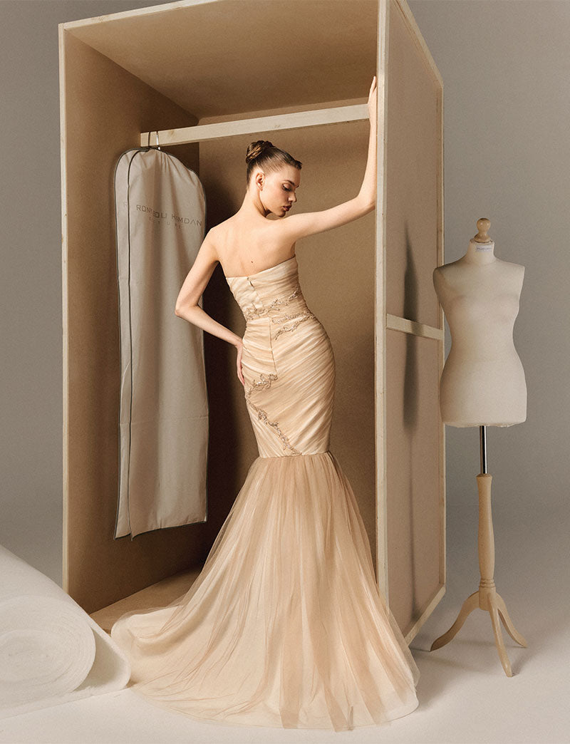 Mermaid Embroidered Gown