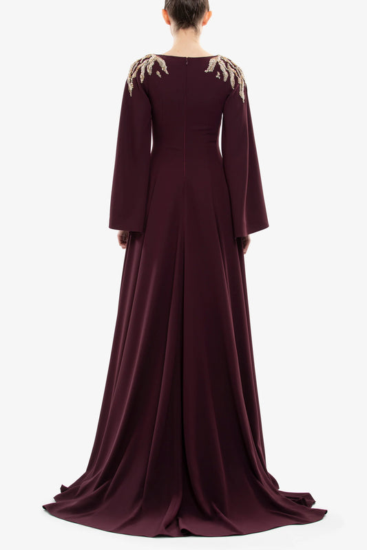Embellished Long Sleeve Kaftan