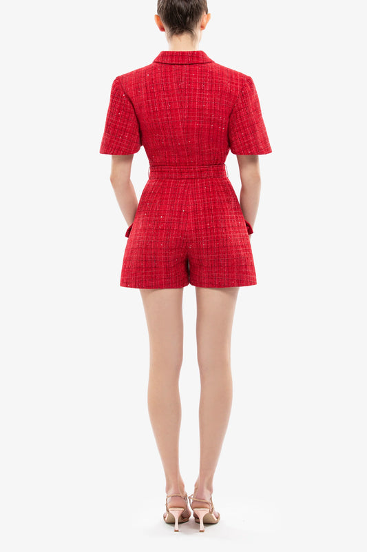 Short Sleeve Short Jumpsuit