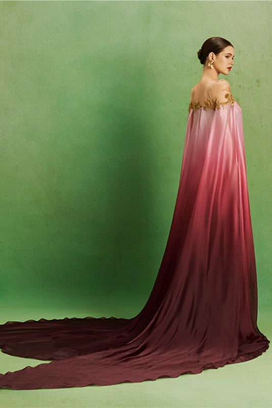 Dusk Rose Ombré Gown