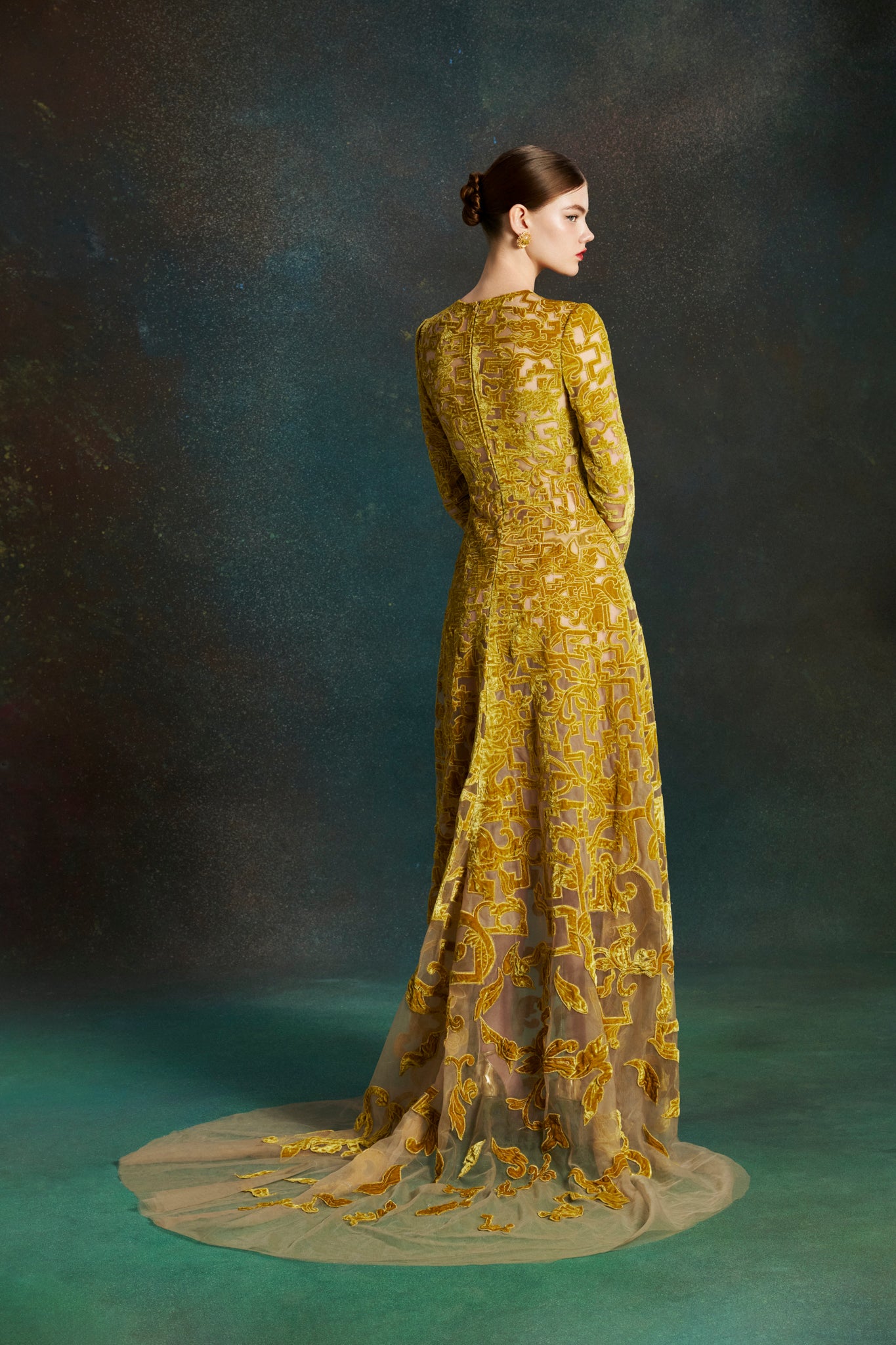 Labyrinth Velvet Gown