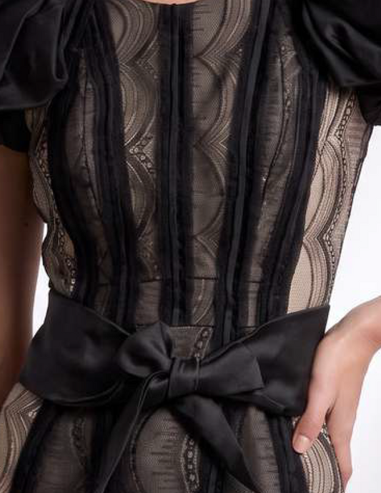 Puff Sleeve Mini Dress