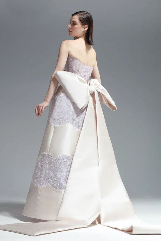 Strapless Bell-Shaped Gown