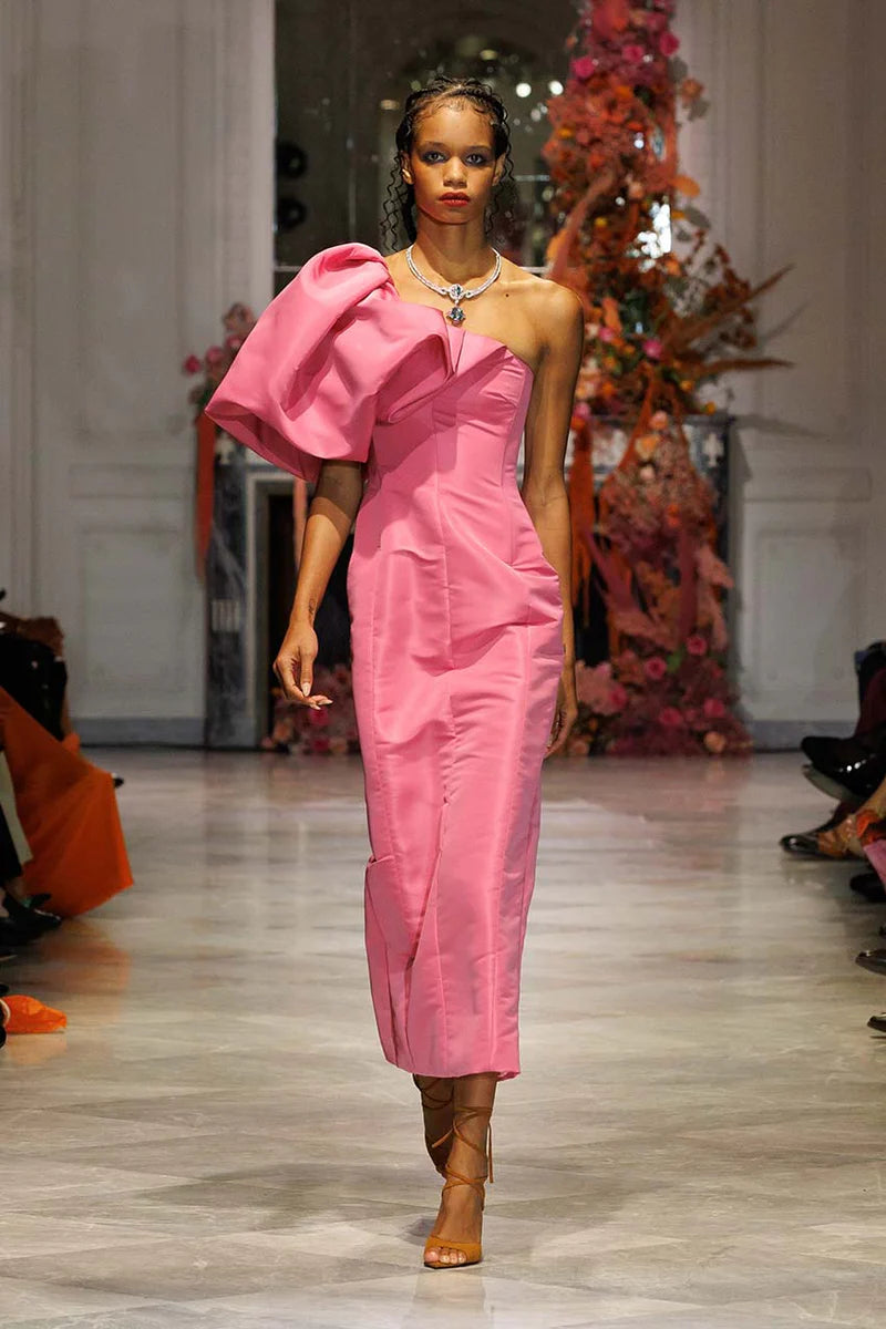 Camellia Faille Dress