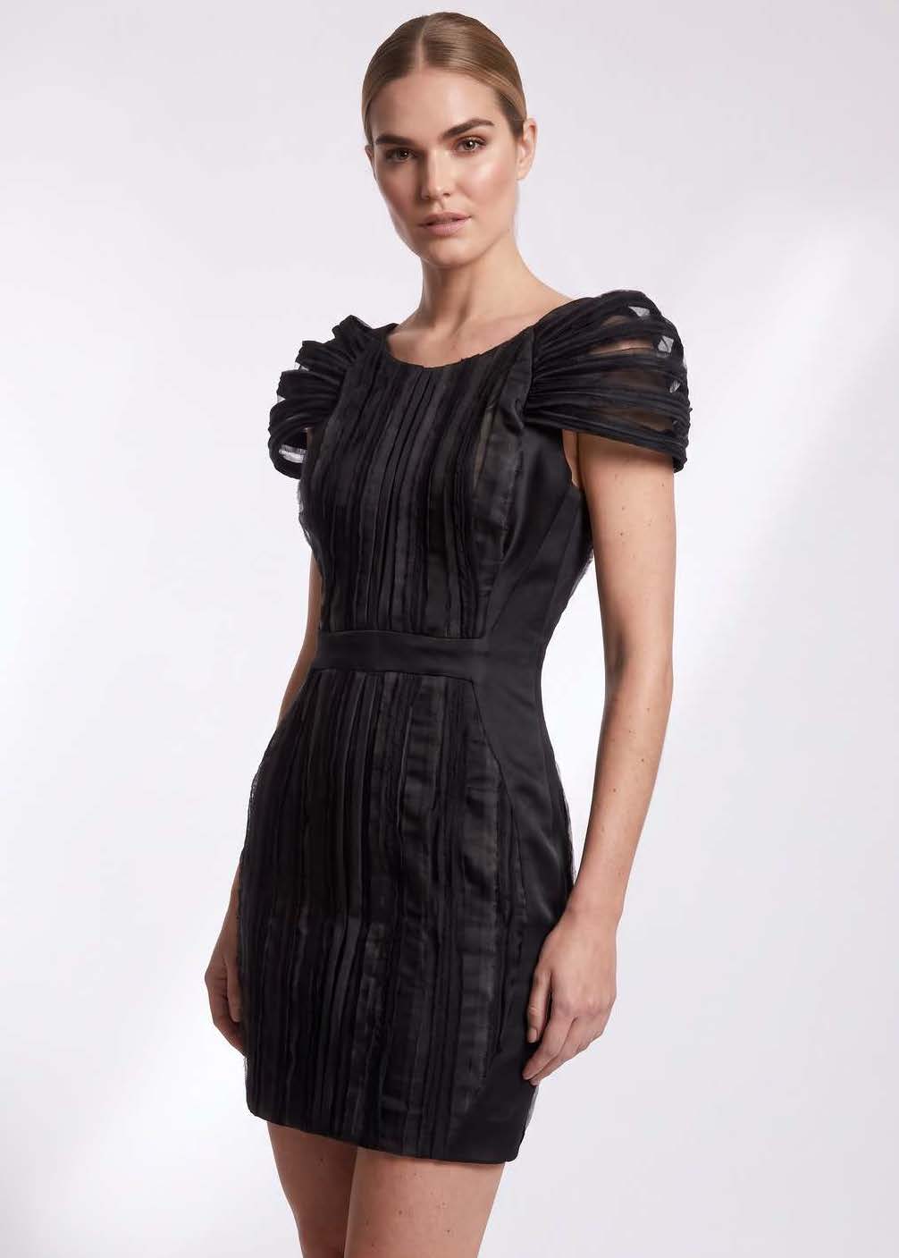 Sculpt Sleeve Mini Dress