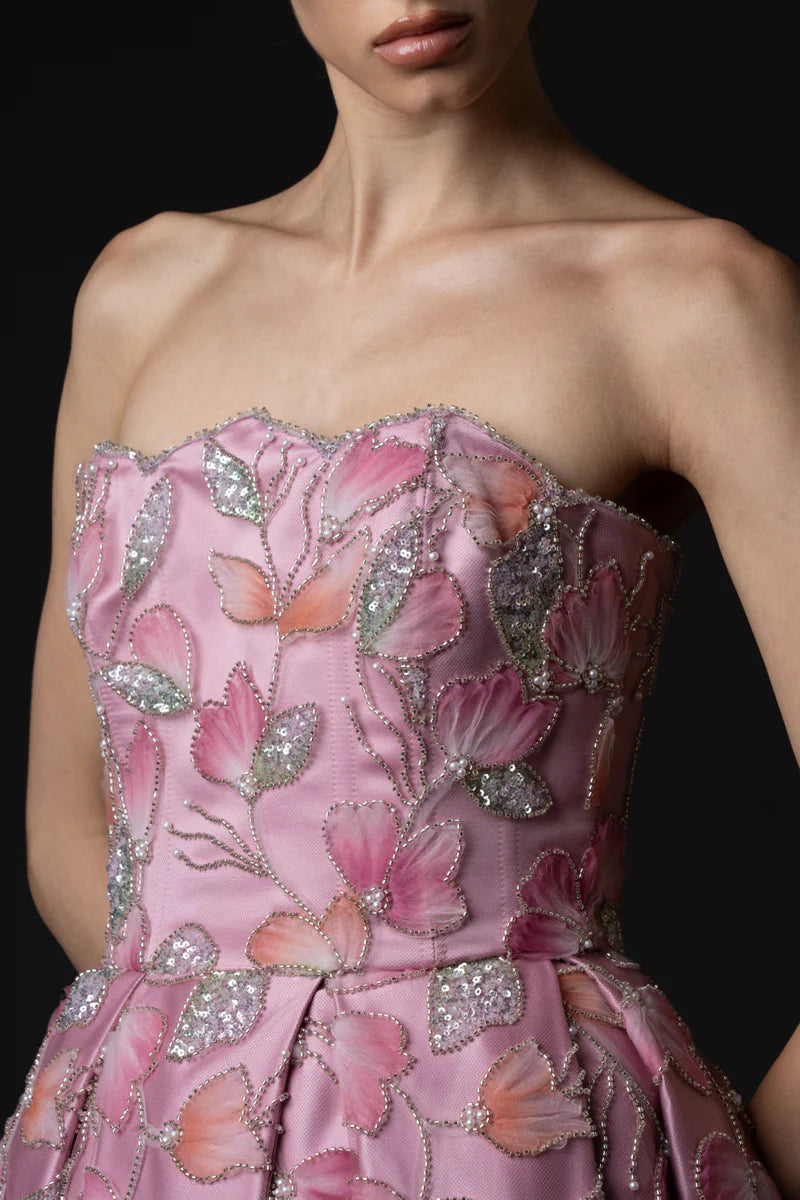 Strapless Lavender Pink Radzimir Dress