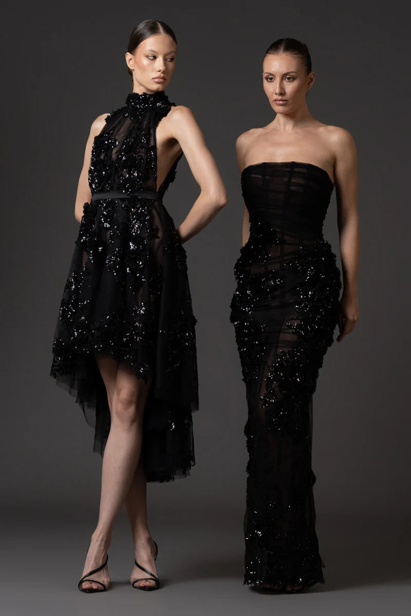 Strapless Tulle Corseted Dress
