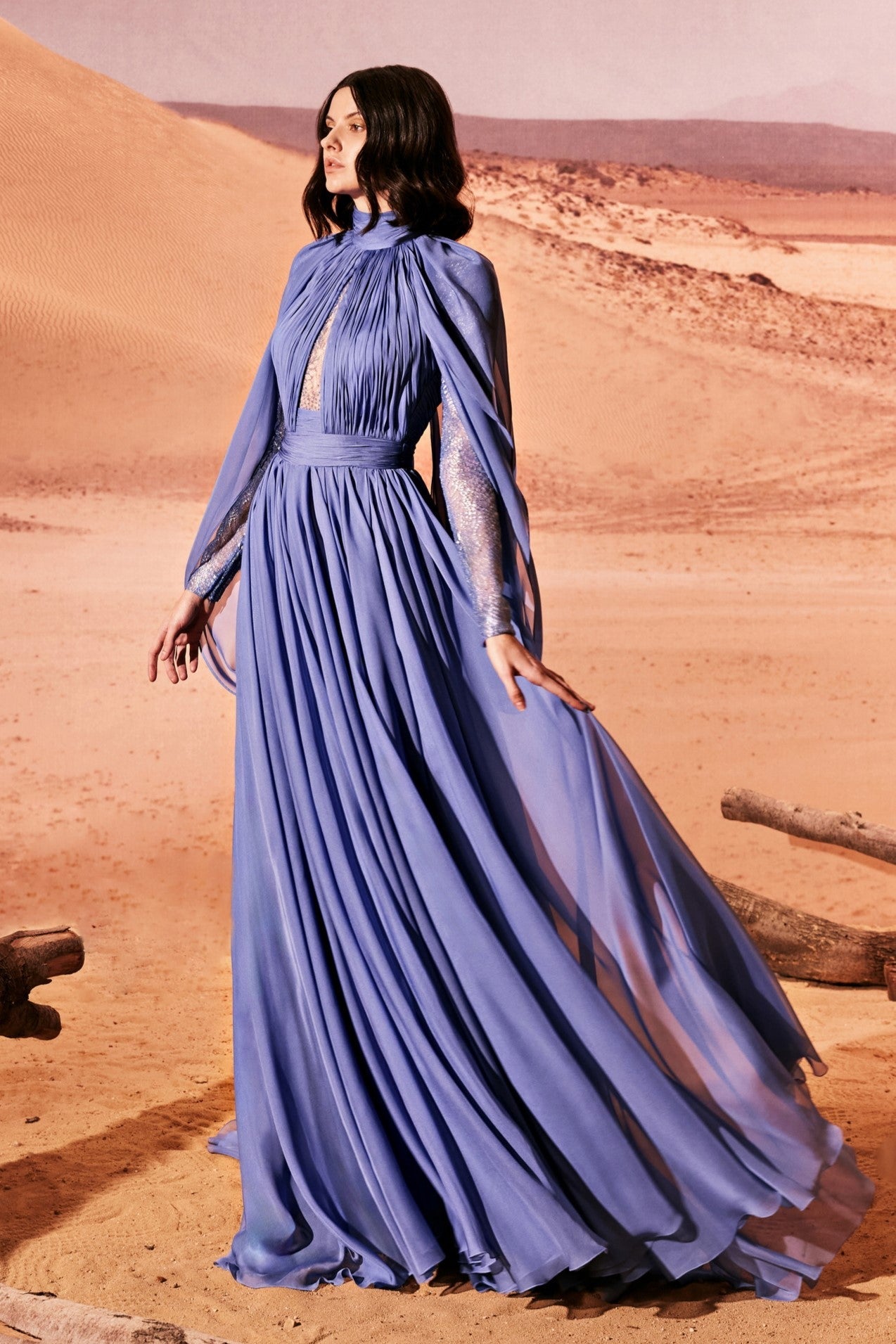 Muslin Cape Gown
