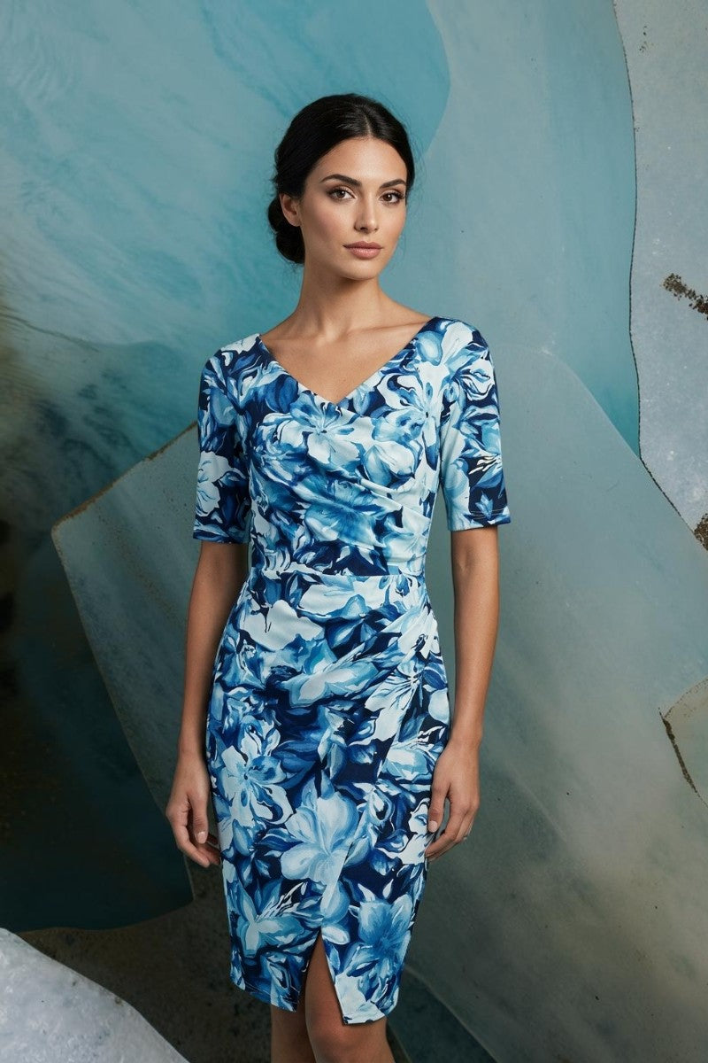 Short Sleeve Floral Dress