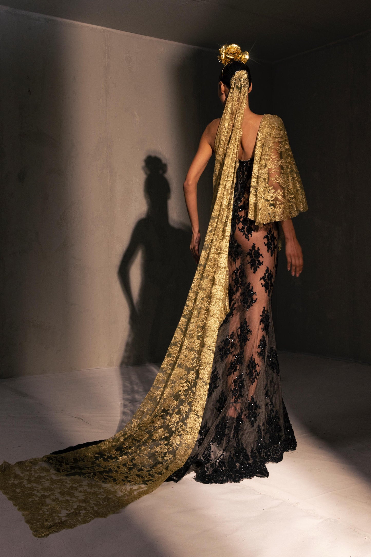 Strapless Lace Mermaid Gown
