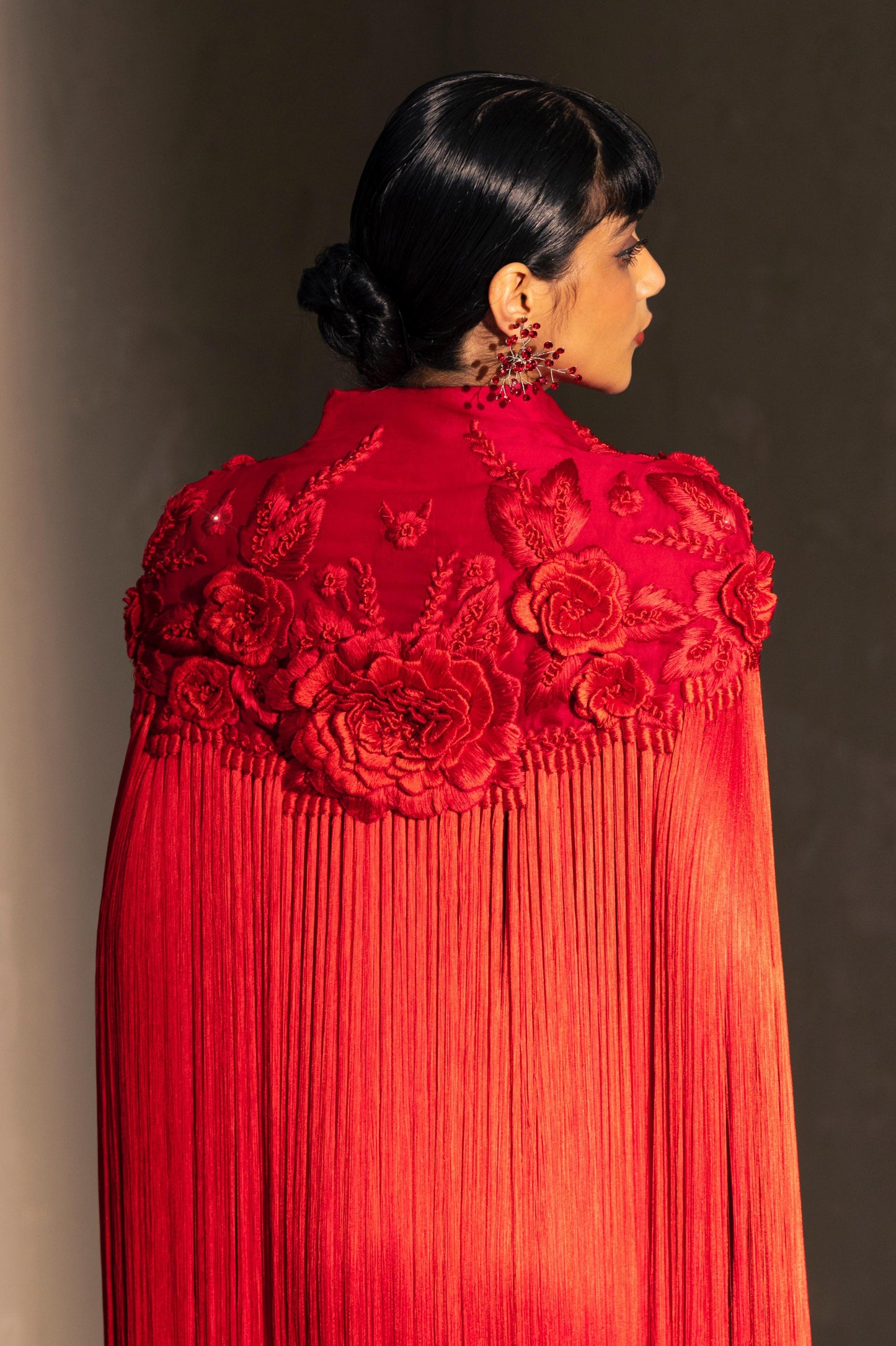 Floral Neck Kaftan