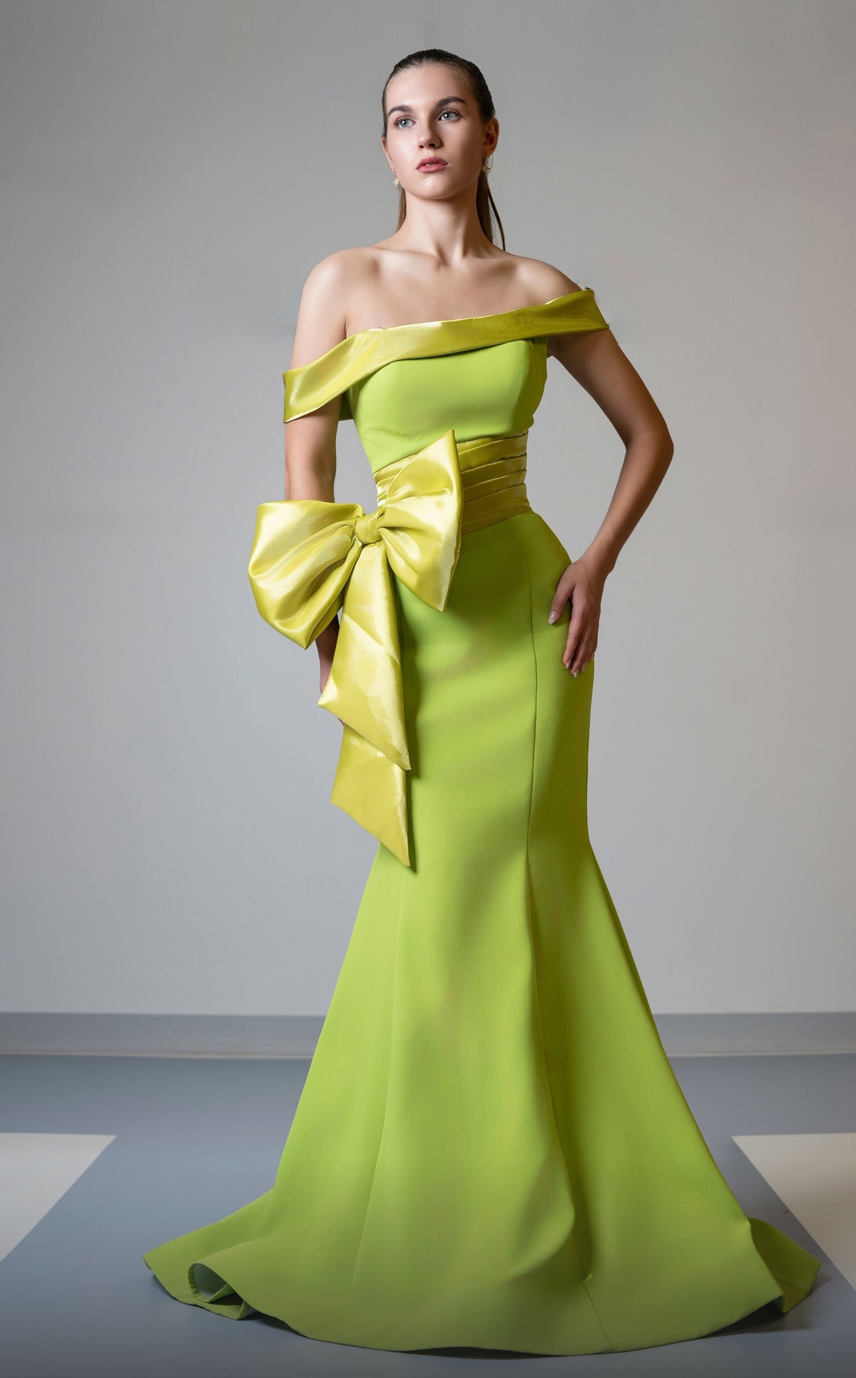 Off the Shoulder Trumpet Gown