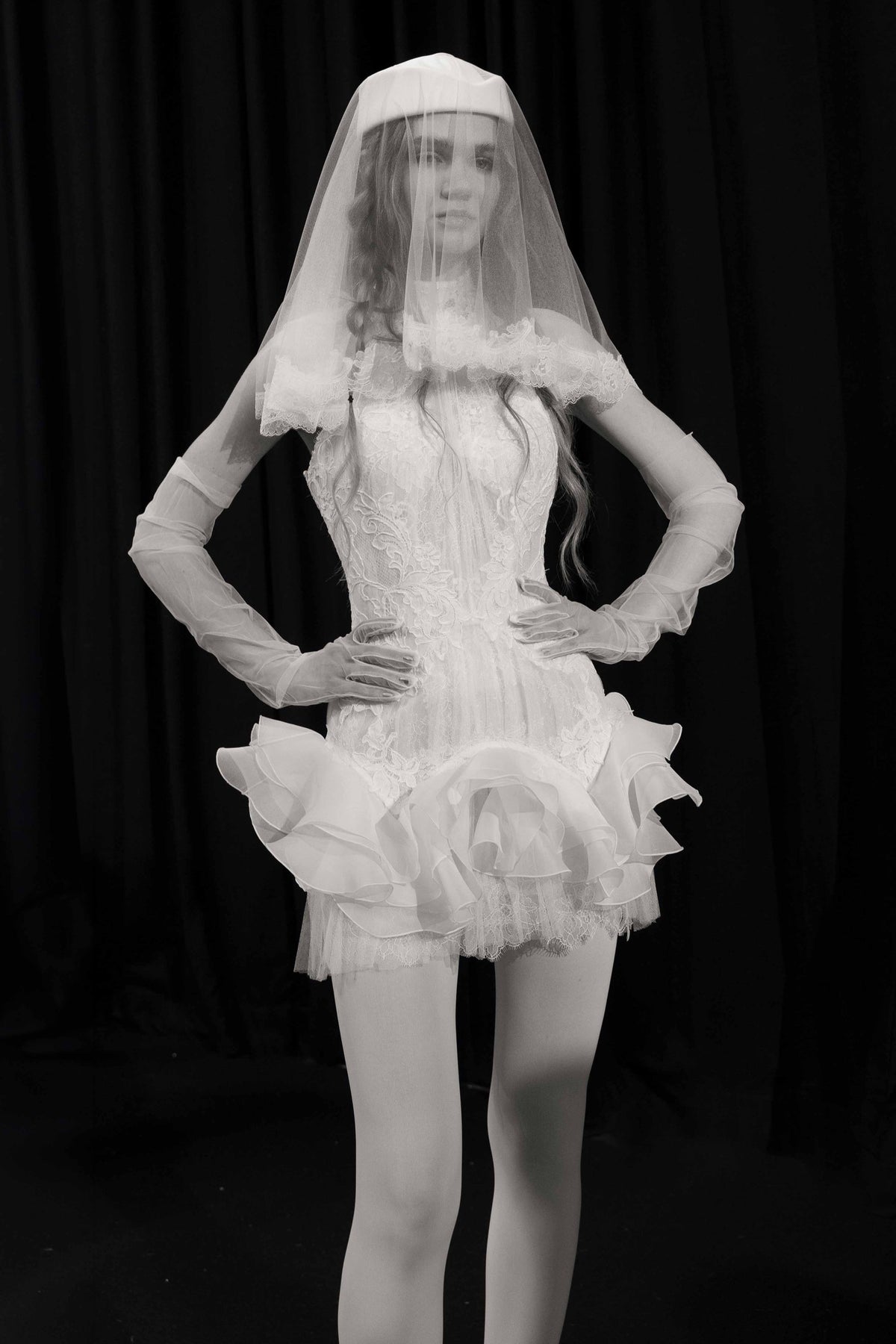 Kytha Mini Dress & Veil