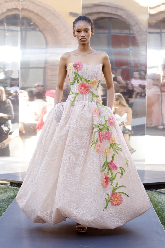Daisy Appliqué Ball Gown