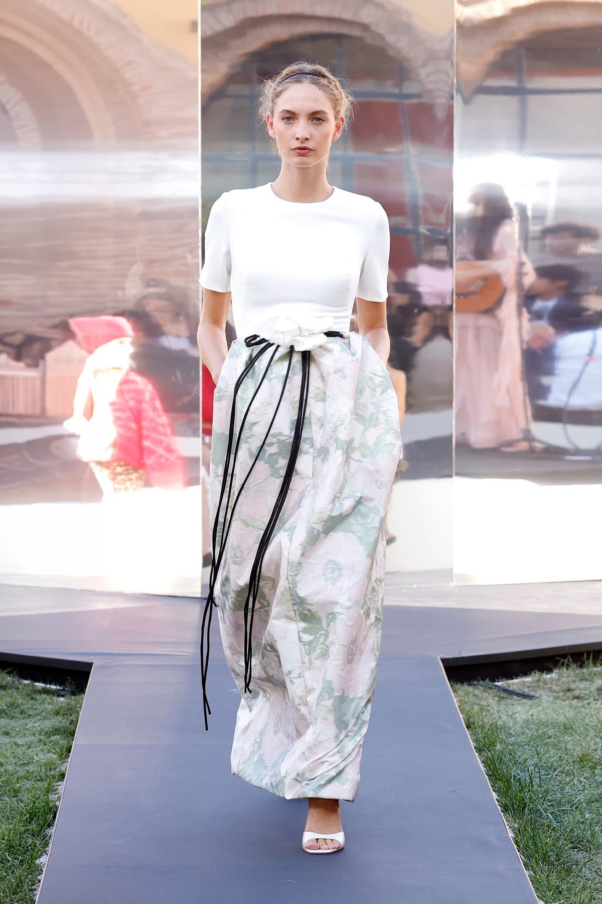 Floral Tie-Waist Skirt Set
