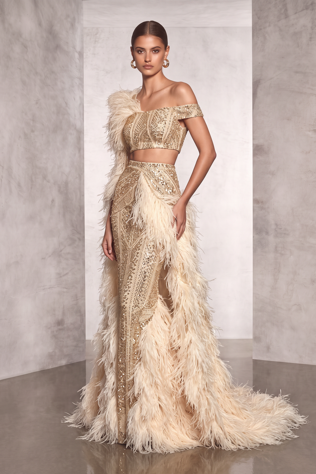 Two Piece Sequin Set