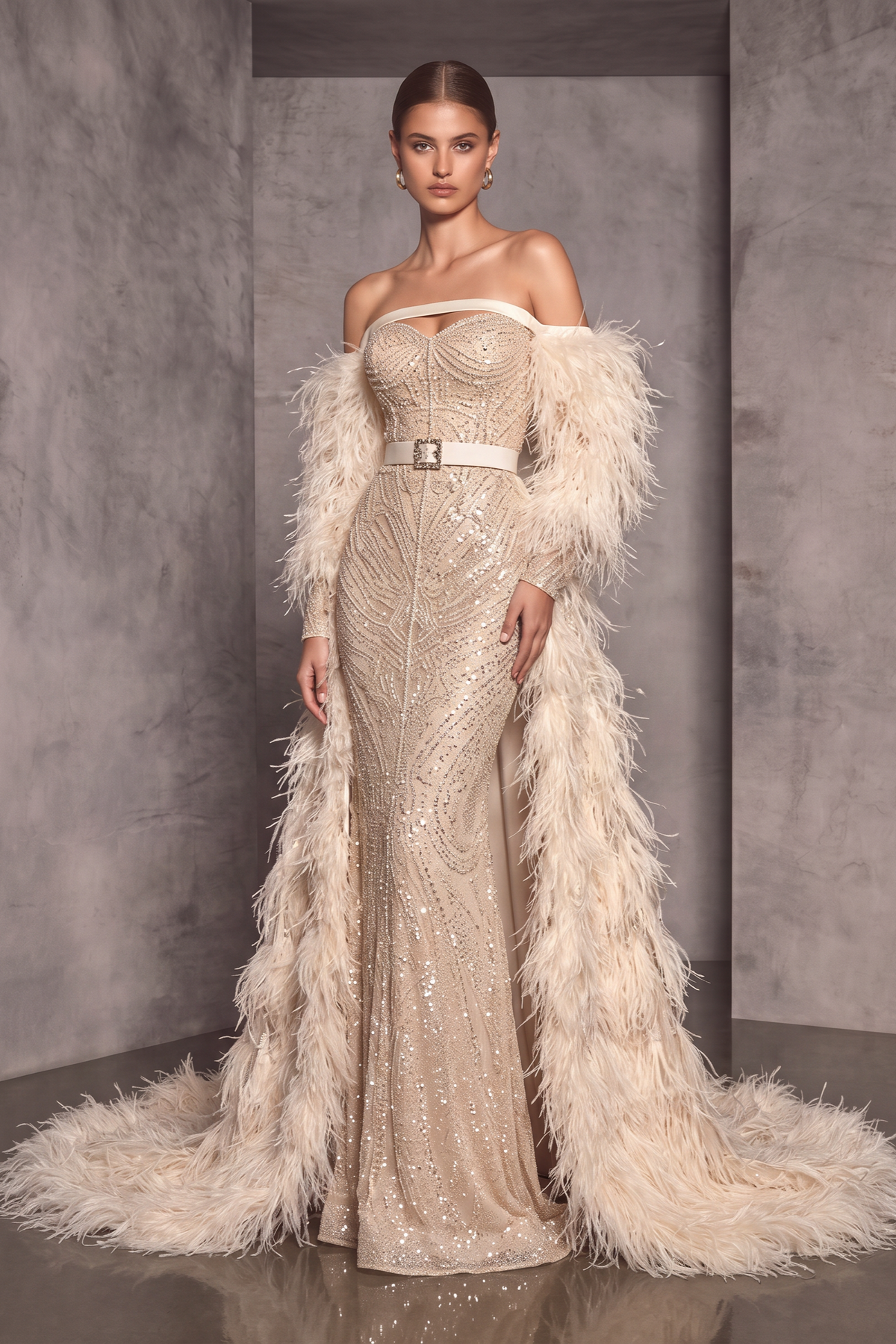 Embroidered Gown