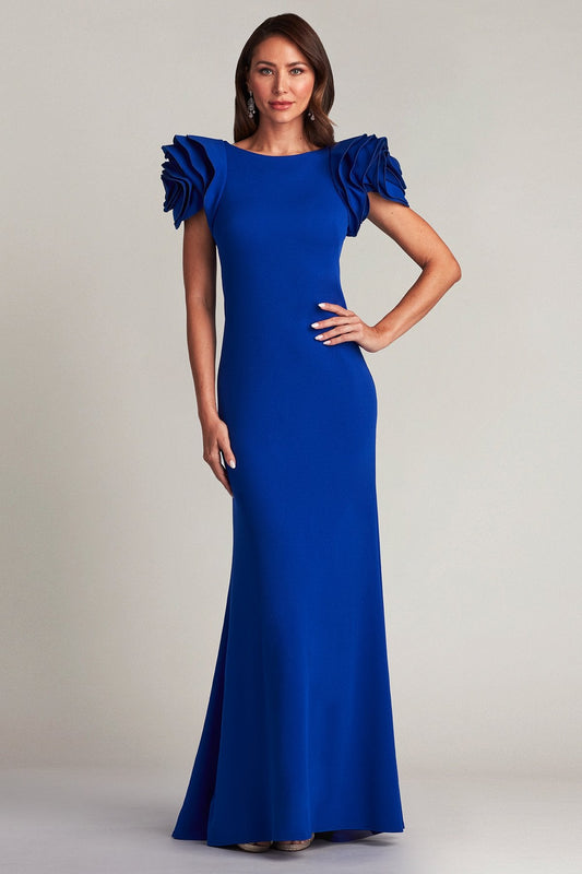 Maylee Rosette Shoulder Gown
