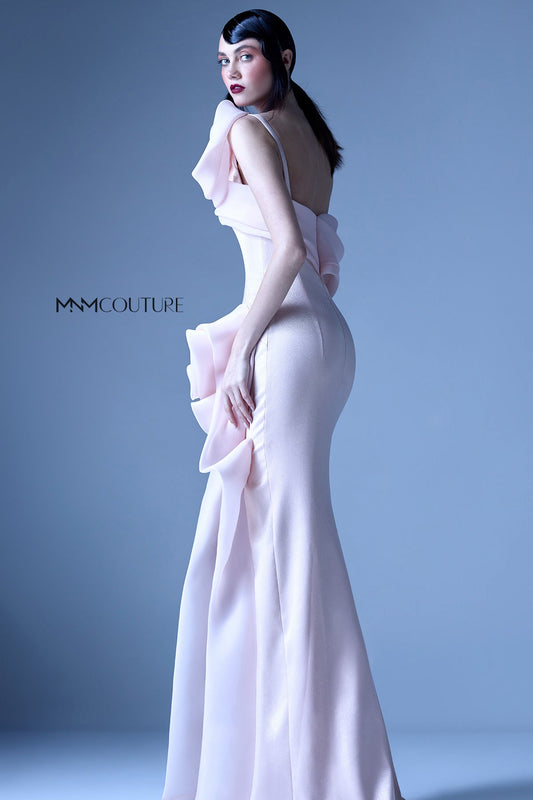 One Shoulder Structured Gown