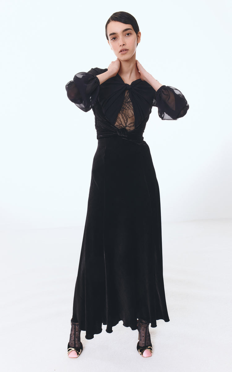 Lace & Velvet Dress