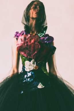 Sleeveless Flower Gown