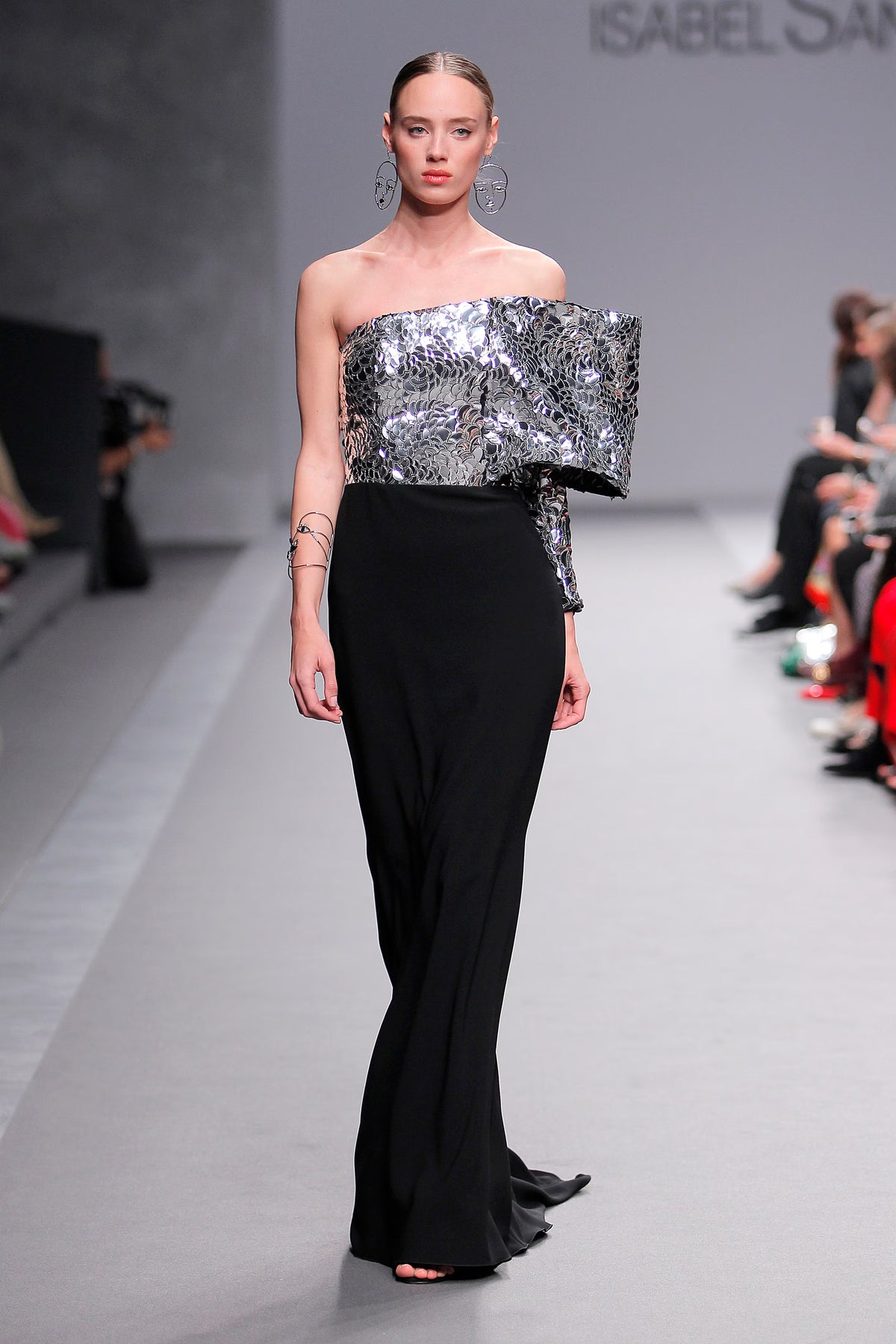 Asymmetrical Sleeve Gown