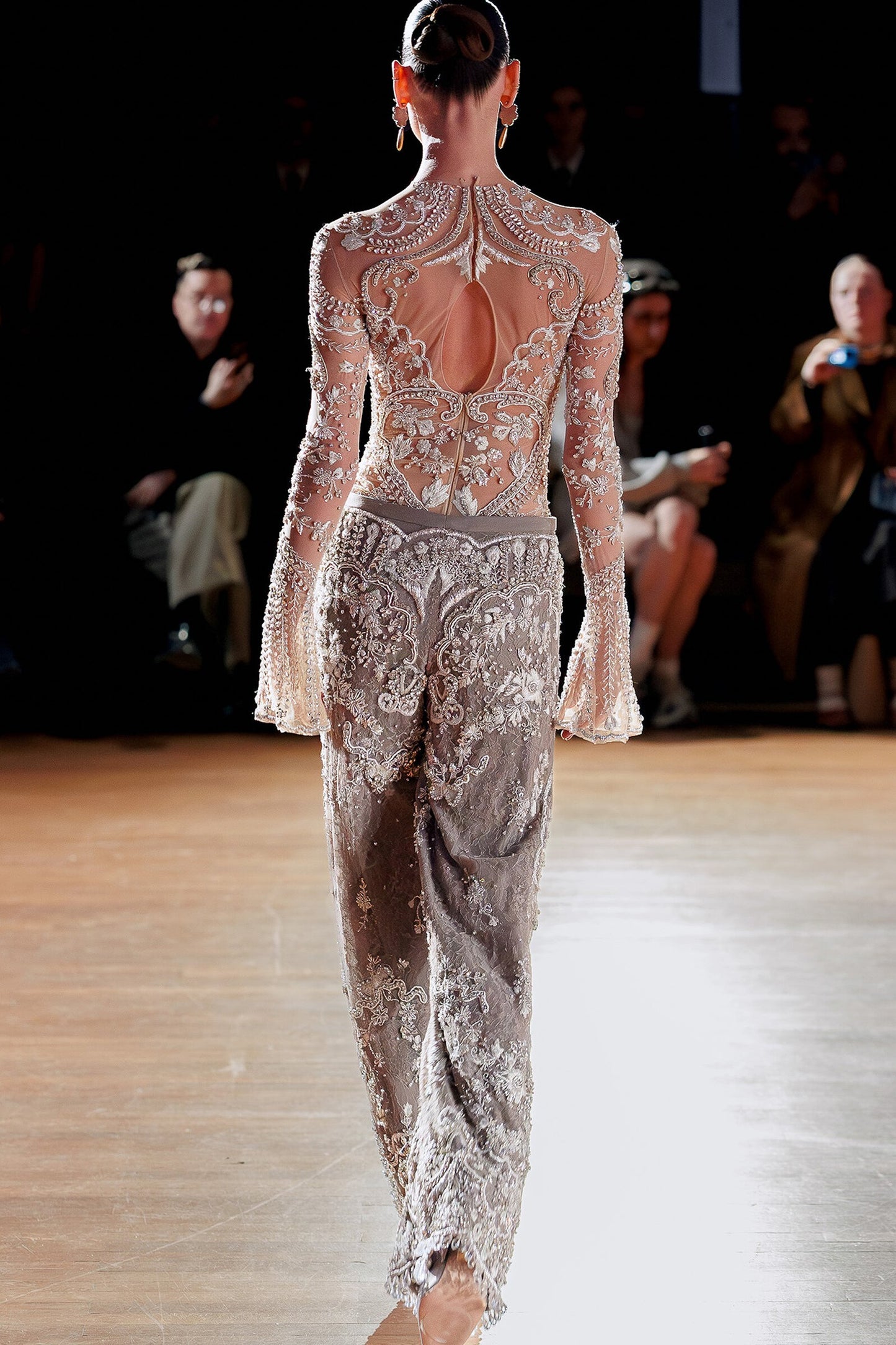Long Sleeve Top and Wide-Leg Pants