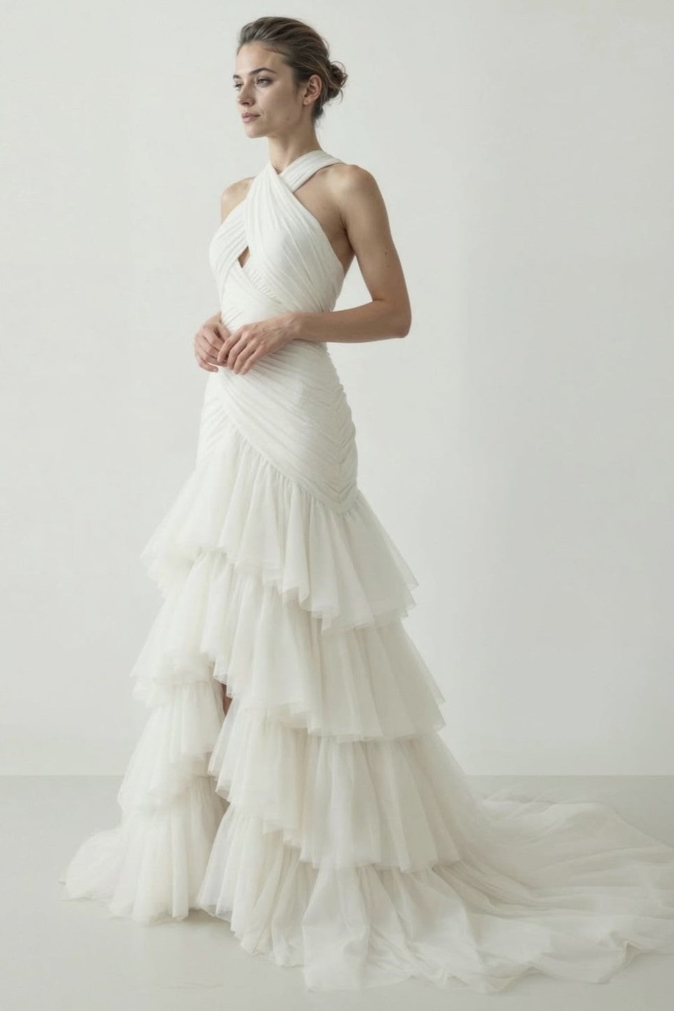 Tiered Ruffle Gown