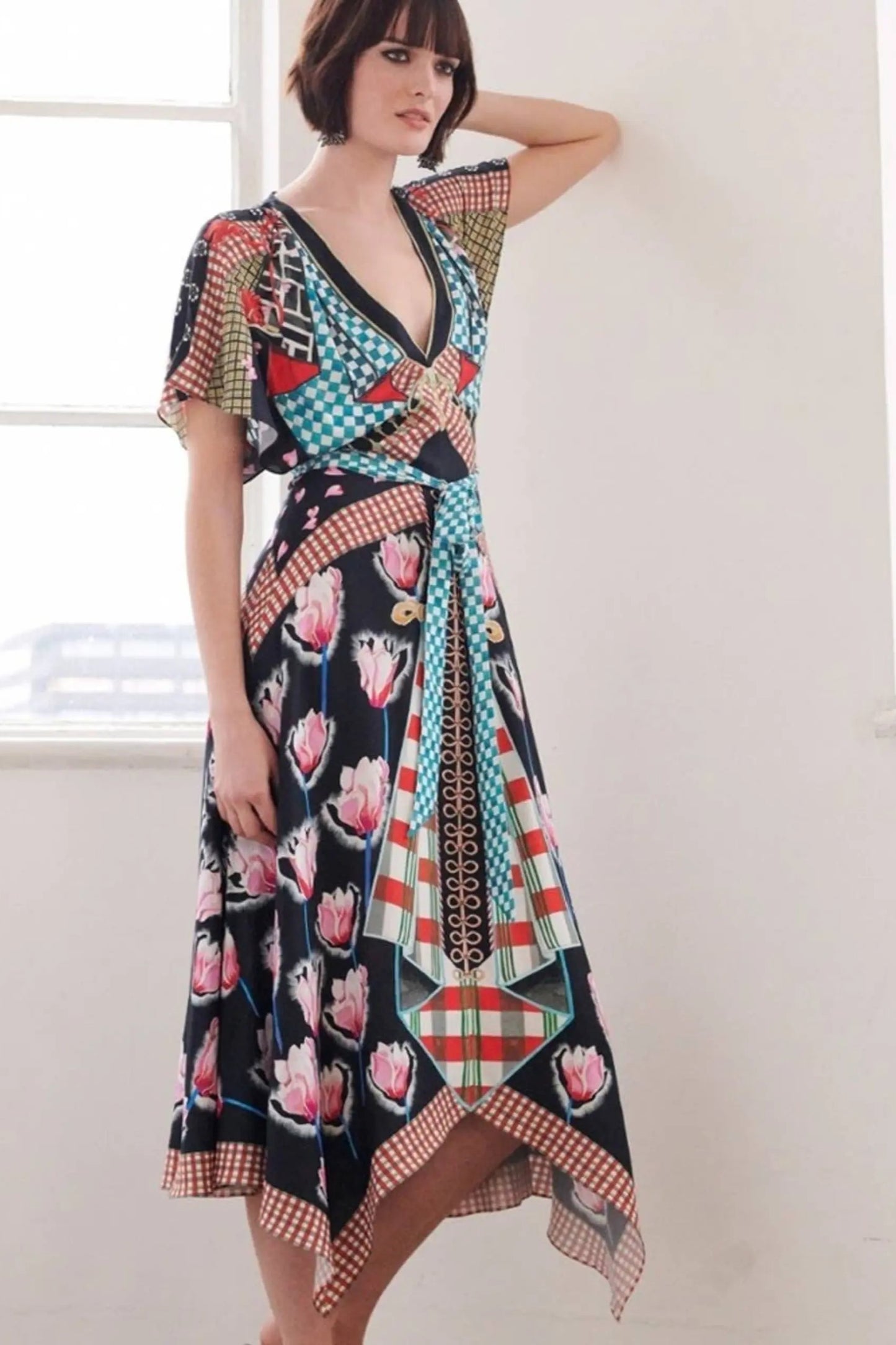 Arabesque Print Dress