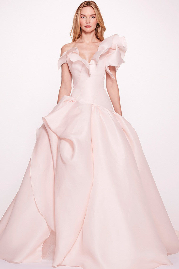 Ruffled -Gown