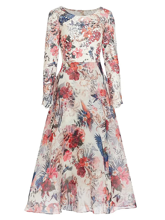 Fit and Flare Midi Dress