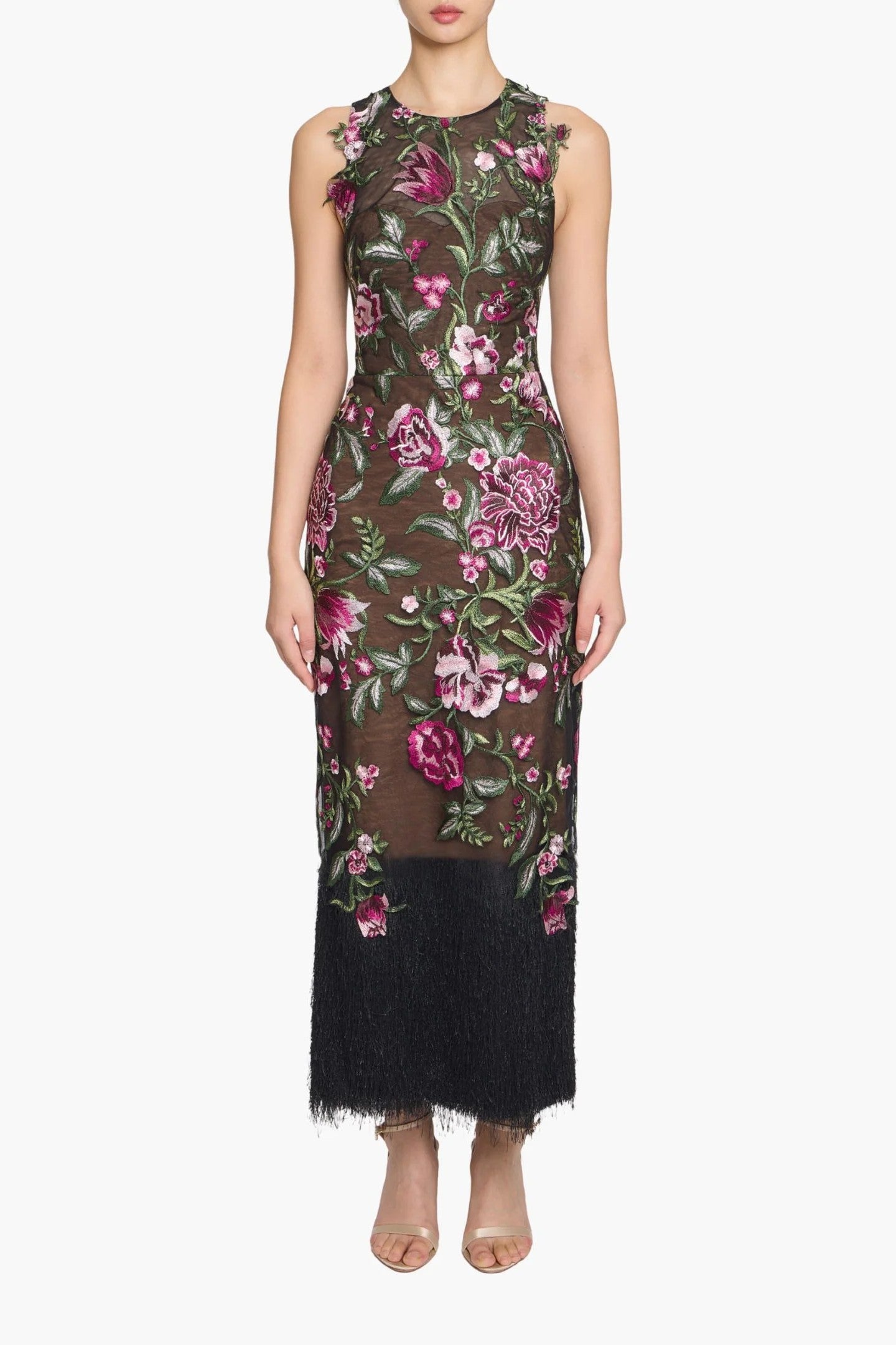 Fringed Midi Dress
