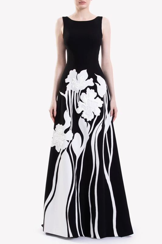 Embroidered Padded Dress