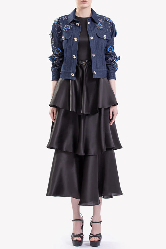 Jacket and Ruffled Dress