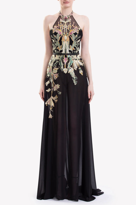 Embroidered Georgette Dress